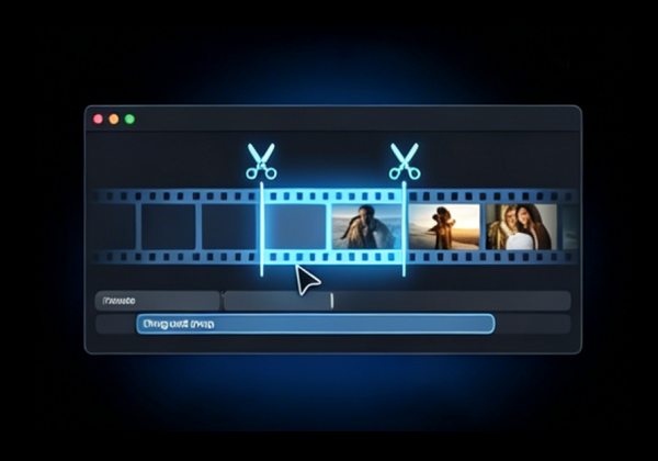 AWZ Media Player video trimmer tool for cutting and editing clips on Mac